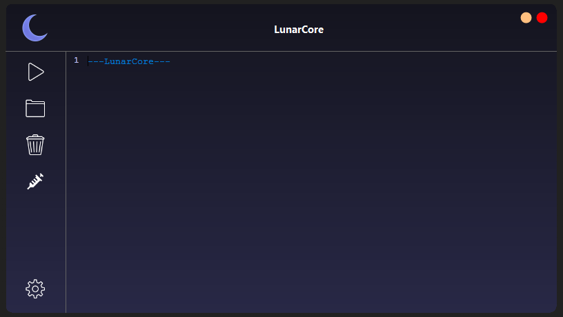 Interface do LunarCore